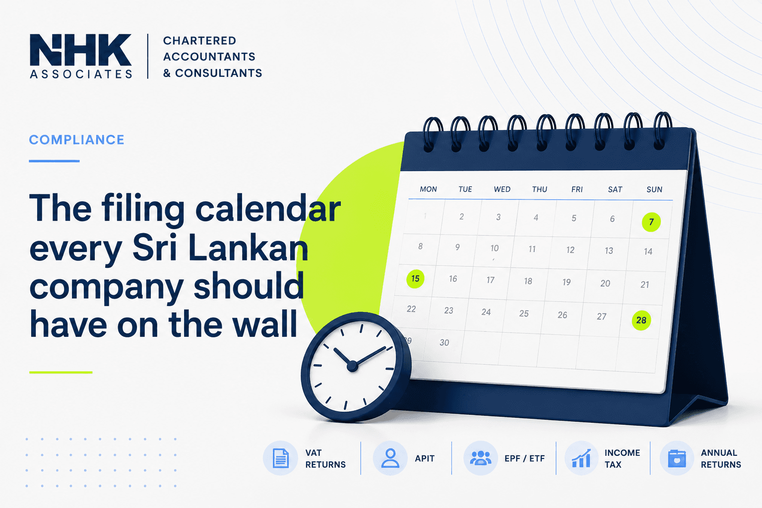 The filing calendar every Sri Lankan company should have on the wall